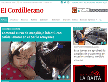 Tablet Screenshot of elcordillerano.com.ar